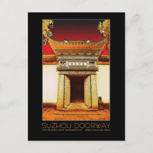 Suzhou Doorway post card