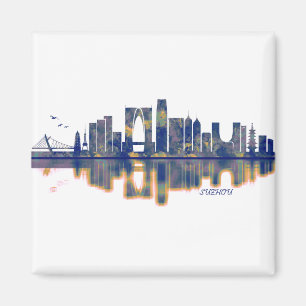 Suzhou Skyline Magnet