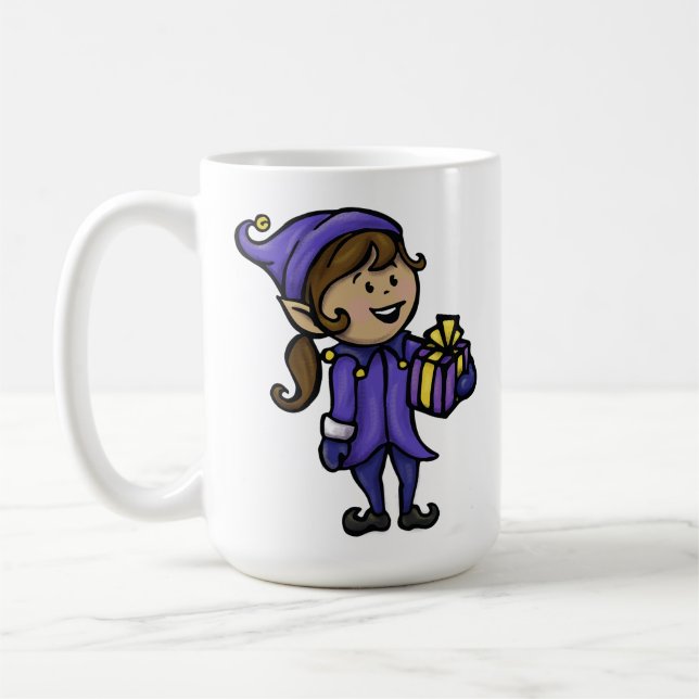 Suzie the Elf Christmas Mug (Left)