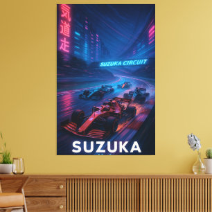Suzuka Circuit F1 Japanese Grand Prix 2024 Figure  Canvas Print