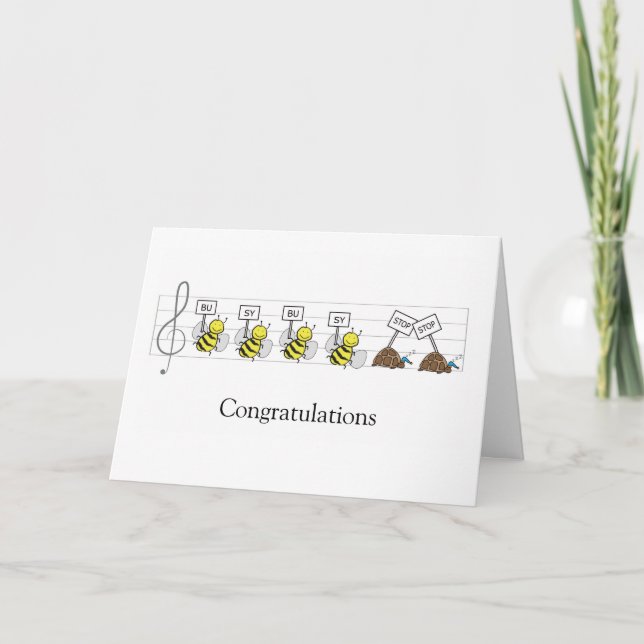Suzuki - cute Congratulations card (Front)