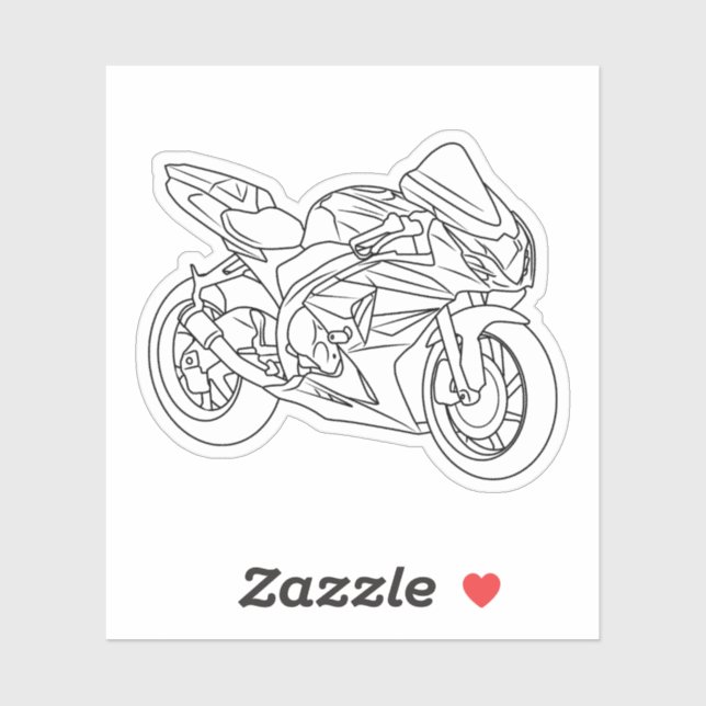 Suzuki GSX-R Line art (Sheet)