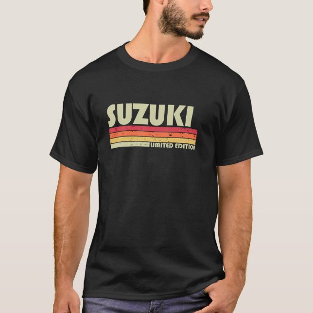 Suzuki Retro Vintage Japanese Name T Shirt (Front)