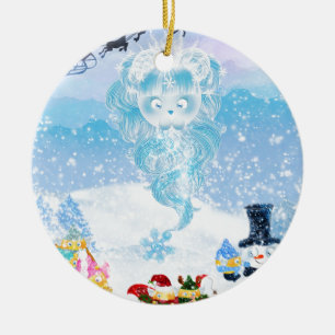 Suzy Snowflake is Coming to Town! Ceramic Ornament