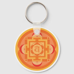 Svādhisthāna Chakra Mandala Keychain