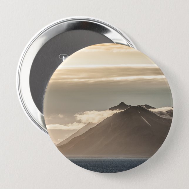 Svalbard Landscape Photo 4 Inch Round Button (Front & Back)