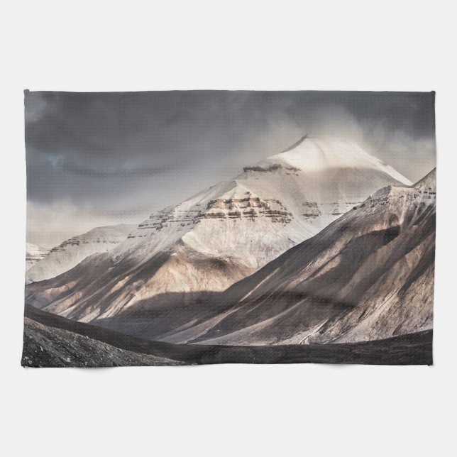 Svalbard Mountain Kitchen Towel (Horizontal)