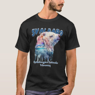 Svalbard Norway Spitsbergen Polar Bear Northern Li T-Shirt