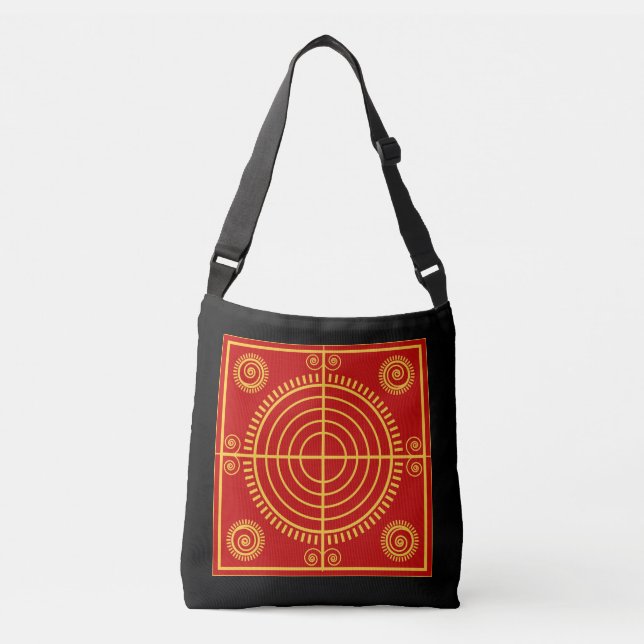 Svarog's Eye Solar Amulet Crossbody Bag (Front)