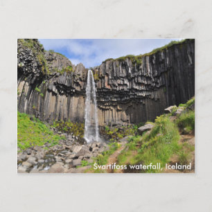 Svartifoss waterfall, Iceland Postcard