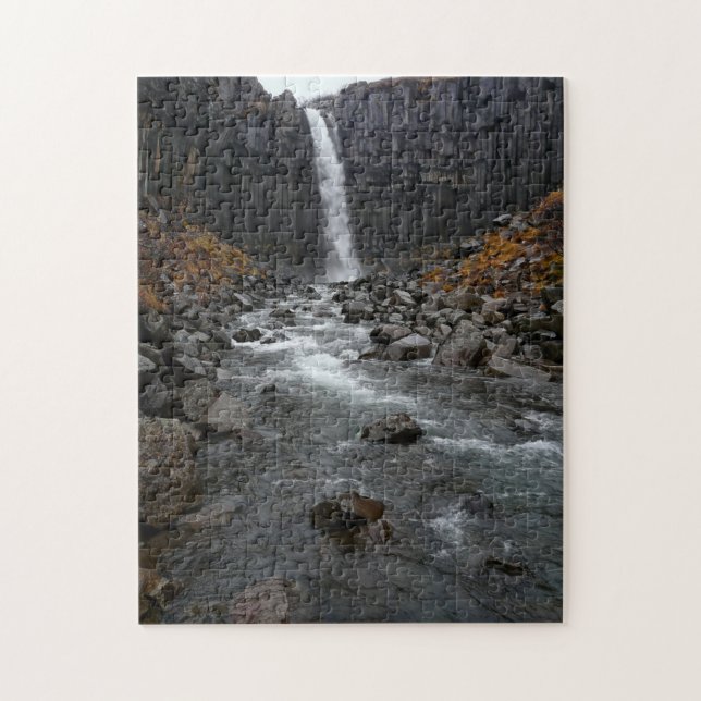 Svartifoss waterfall in Iceland Jigsaw Puzzle (Vertical)