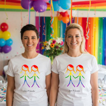 Lesbian Wedding in Rainbow Colors