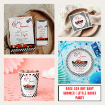 Race Car Boy Baby Shower Collection | Little Racer