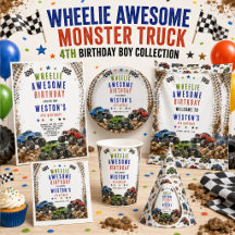 Wheelie Awesome Monster Truck 4th birth Collection