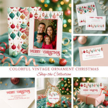 Colorful Vintage Ornament Christmas