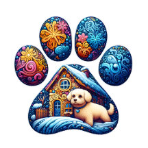 Mandala Paws Print