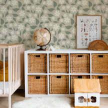 Modern Cottage Daisy Floral Wallpaper