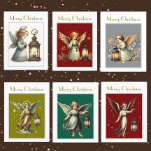 Vintage  Christmas Angel Cards