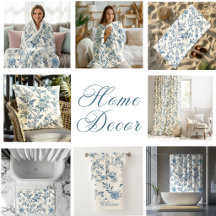 Blue Vintage Floral Pattern