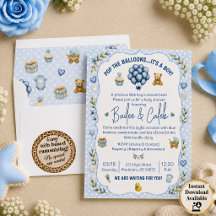 Pop the Balloons Baby Shower Collection