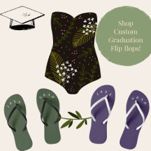 Custom Gaduation Flip Flops