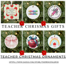 Ornaments for teachers, principals school workers