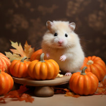 Hamster Among The Pumpkins