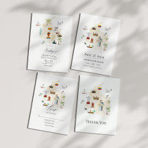 Colombia Destination Wedding Map Collection