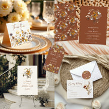  Wildflower Boho Fall Wedding