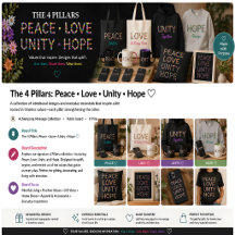 The 4 Pillars:  Peace • Love • Unity • Hope