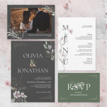 Wedding Watercolor Airy Flower Botanical Theme