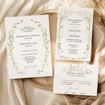 Vintage Rustic Wildflower Wedding Collection