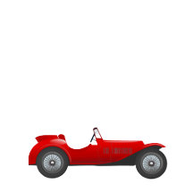 Vintage red race car