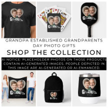 Grandpa Established Grandparents Day Photo Gifts 