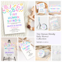 Tiny Human Shindig Baby Shower | BS82