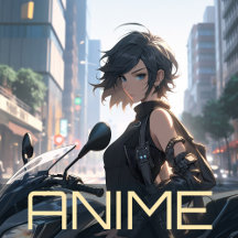 Women in anime posters