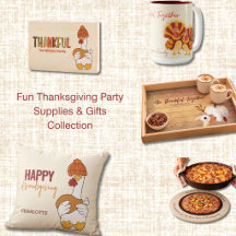 Fun Thanksgiving Stationary Gifts & Party Supplies