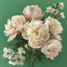 French Chateau Floral Elegant Peonies