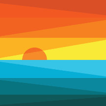 Cute Sunset and Sea Waves