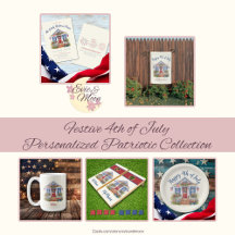 Festive 4th of July Personalized Patriotic