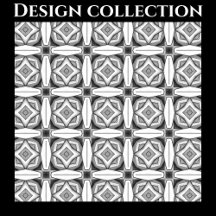 Abstract Square Greyscale Design