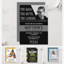 Birthday Invitations for Men