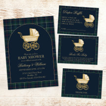 Vintage Carriage Baby Shower 