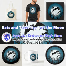Bats and Trees Against the Moon