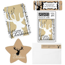 Deer in Birch Forest