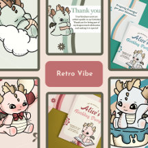 Retro Bday for Baby Dragon