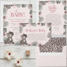 Leopard Cub Safari Baby Shower Collection