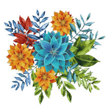 Colorful Modern Floral