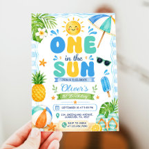 One In The Sun 1st Pool Party Summer Birthday