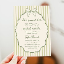 She Found Her Perfect Matcha Bridal Shower 